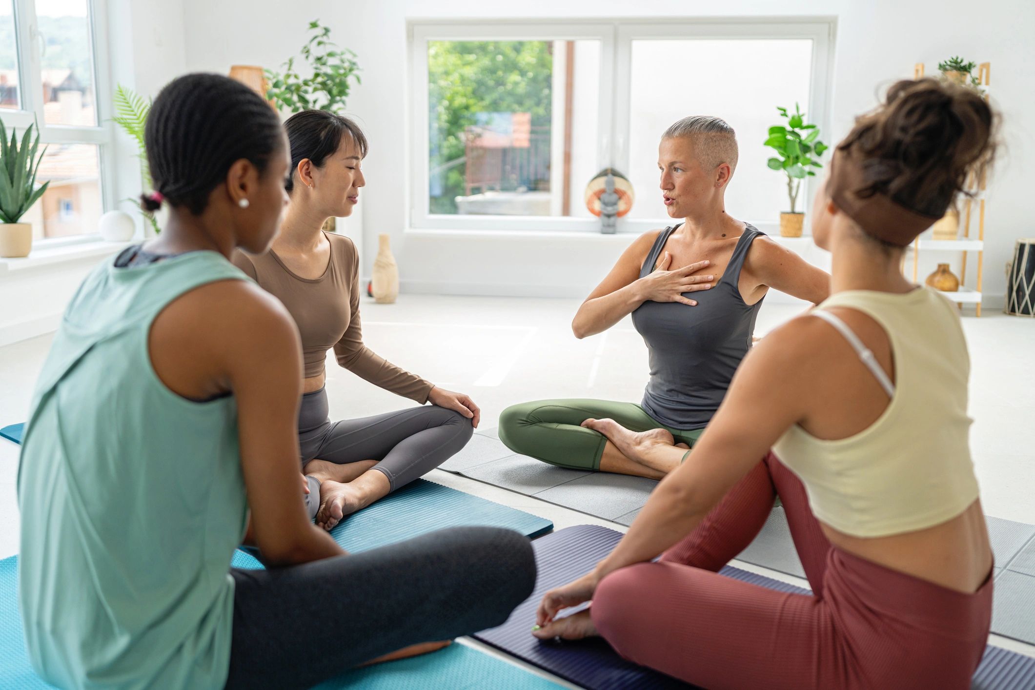 yoga class women luxury